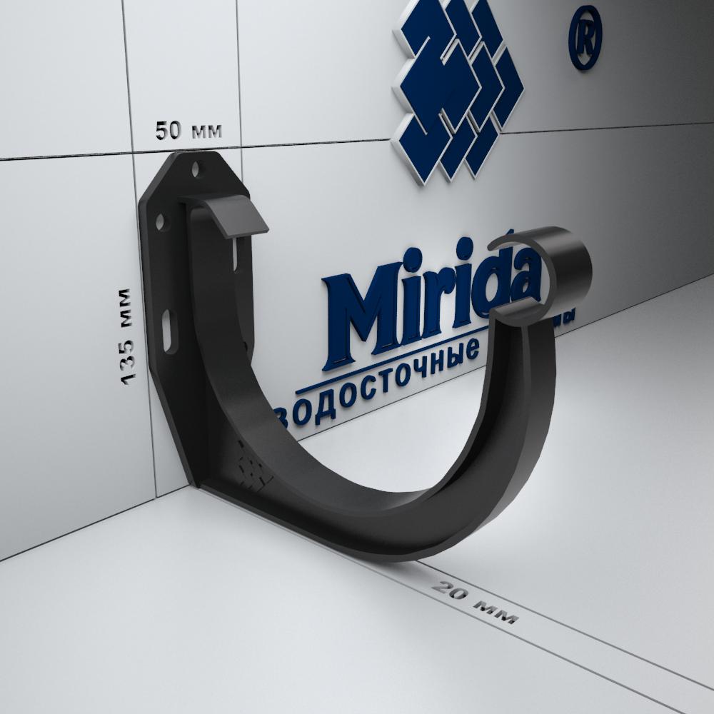 картинка Кронштейн желоба графит завода Mirida