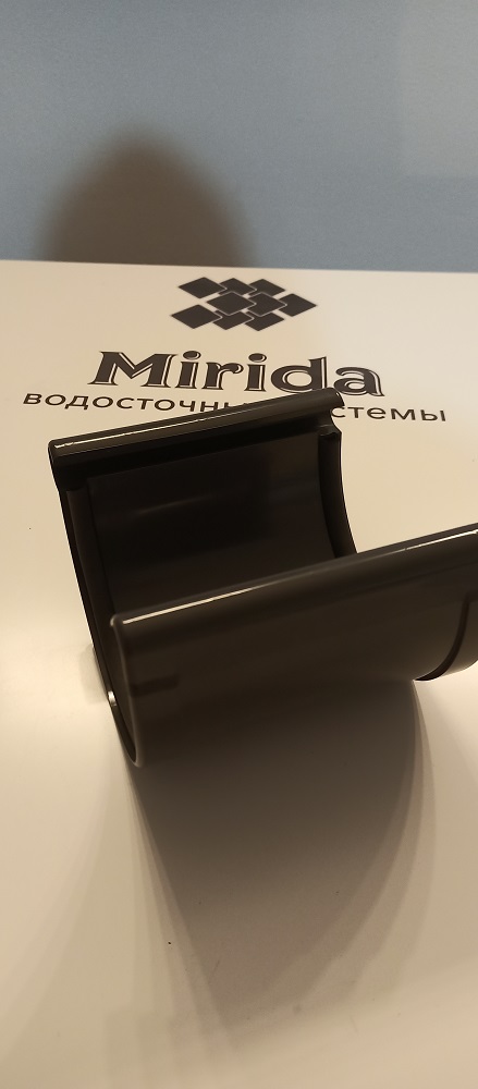 картинка Соединитель желоба графит завода Mirida