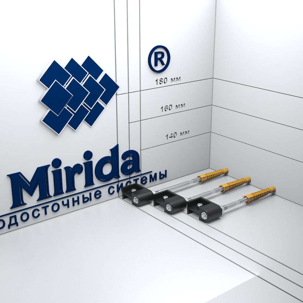 картинка Кронштейн трубы графит завода Mirida